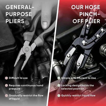 Upgrade Ratchet Hose Pinch Off Pliers - Tool Upgrade with Metal Jaws, Locking Clamp - Multi-Size 8in/10in/12in Hand Tools for Automotive Users’ Radiator, Coolant Lines